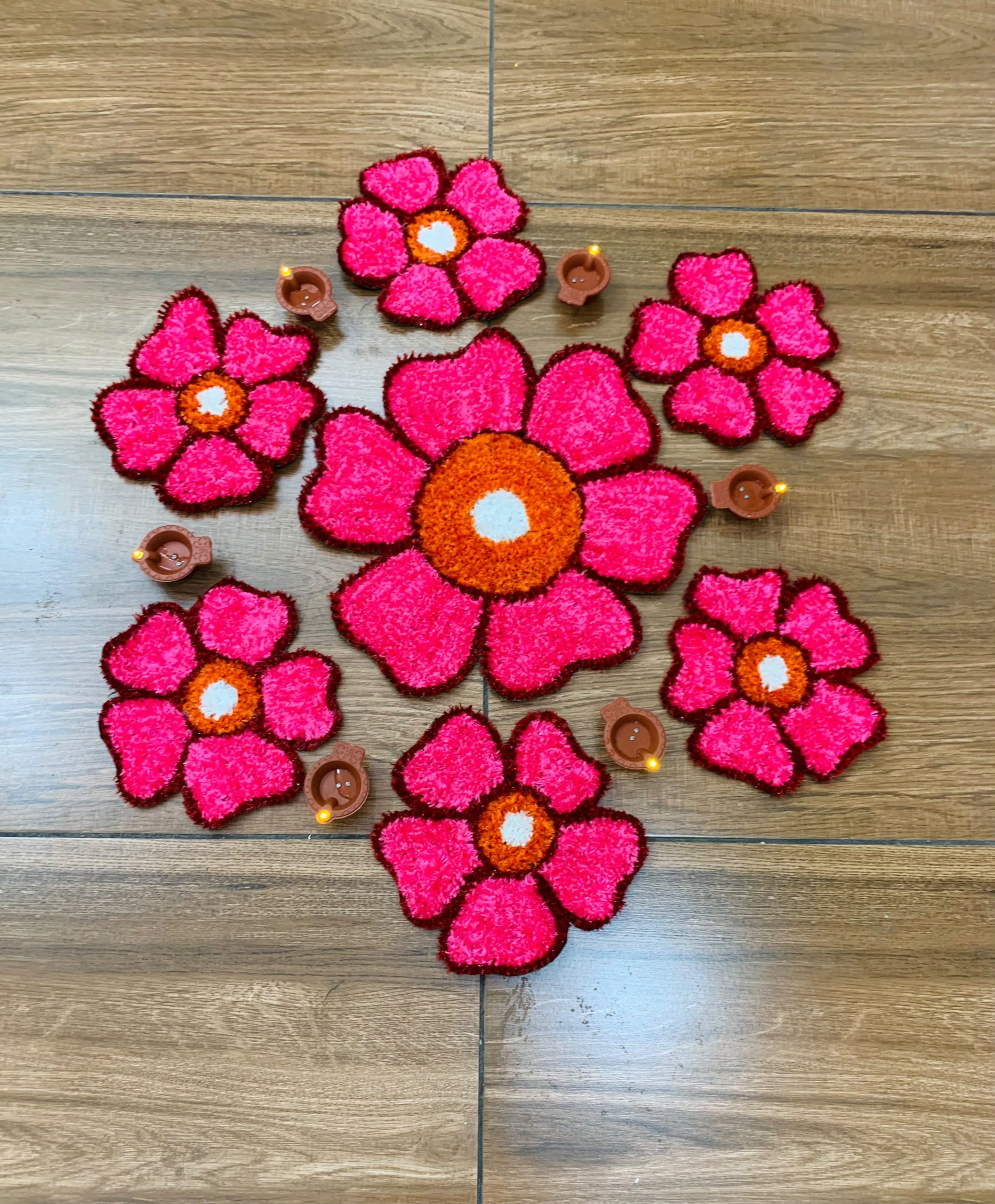 Utsav Rangoli Mat Set – 7 Piece
