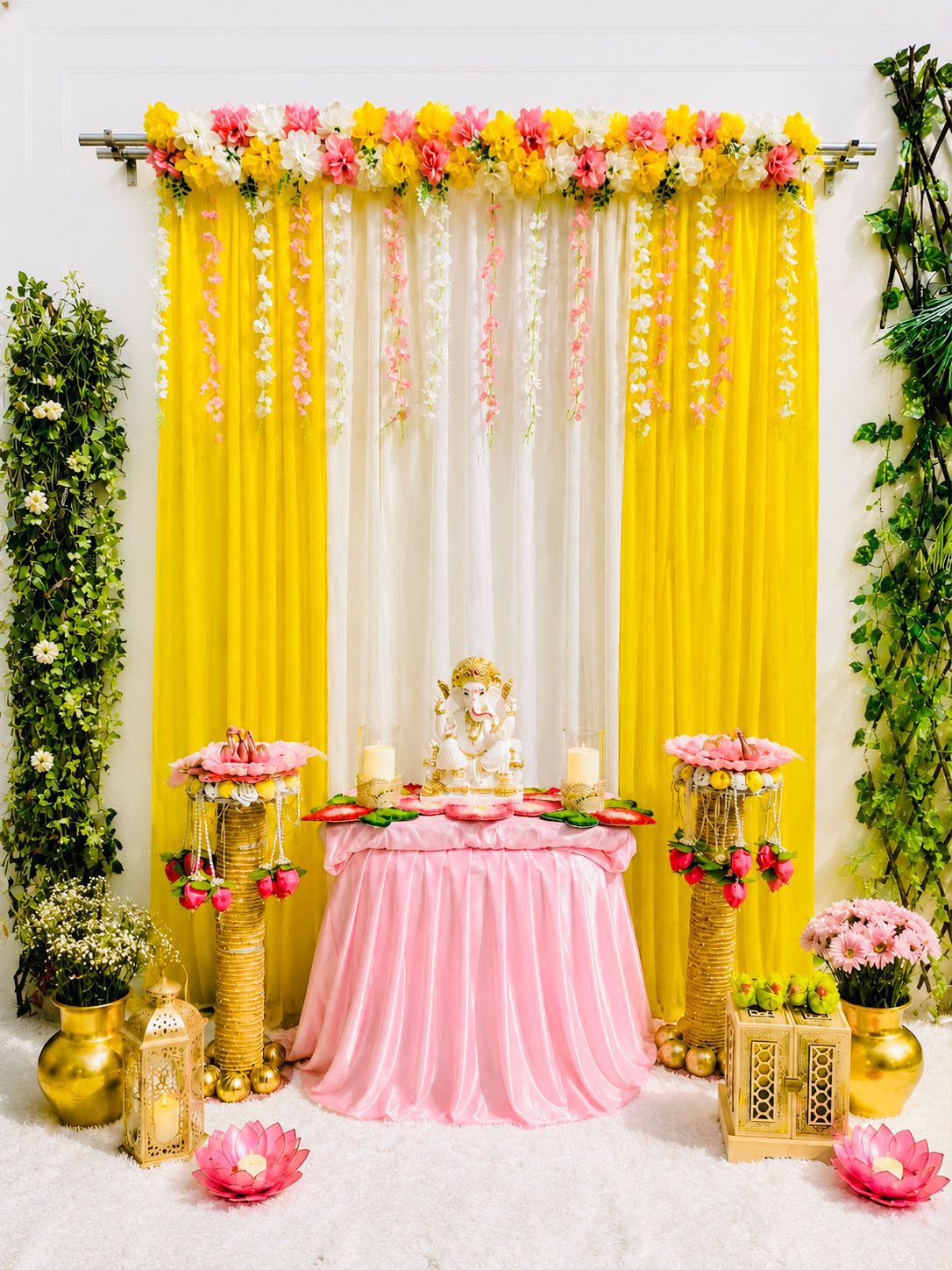 Utsav Pushp Ganpati Backdrop - Image 6